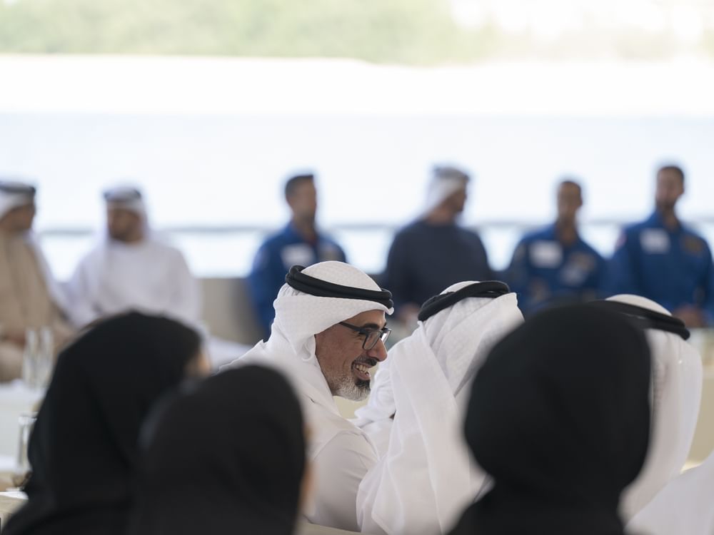 Mohamed Bin Zayed Receives Astronaut Sultan Al Neyadi, UAE Mission 2 Team