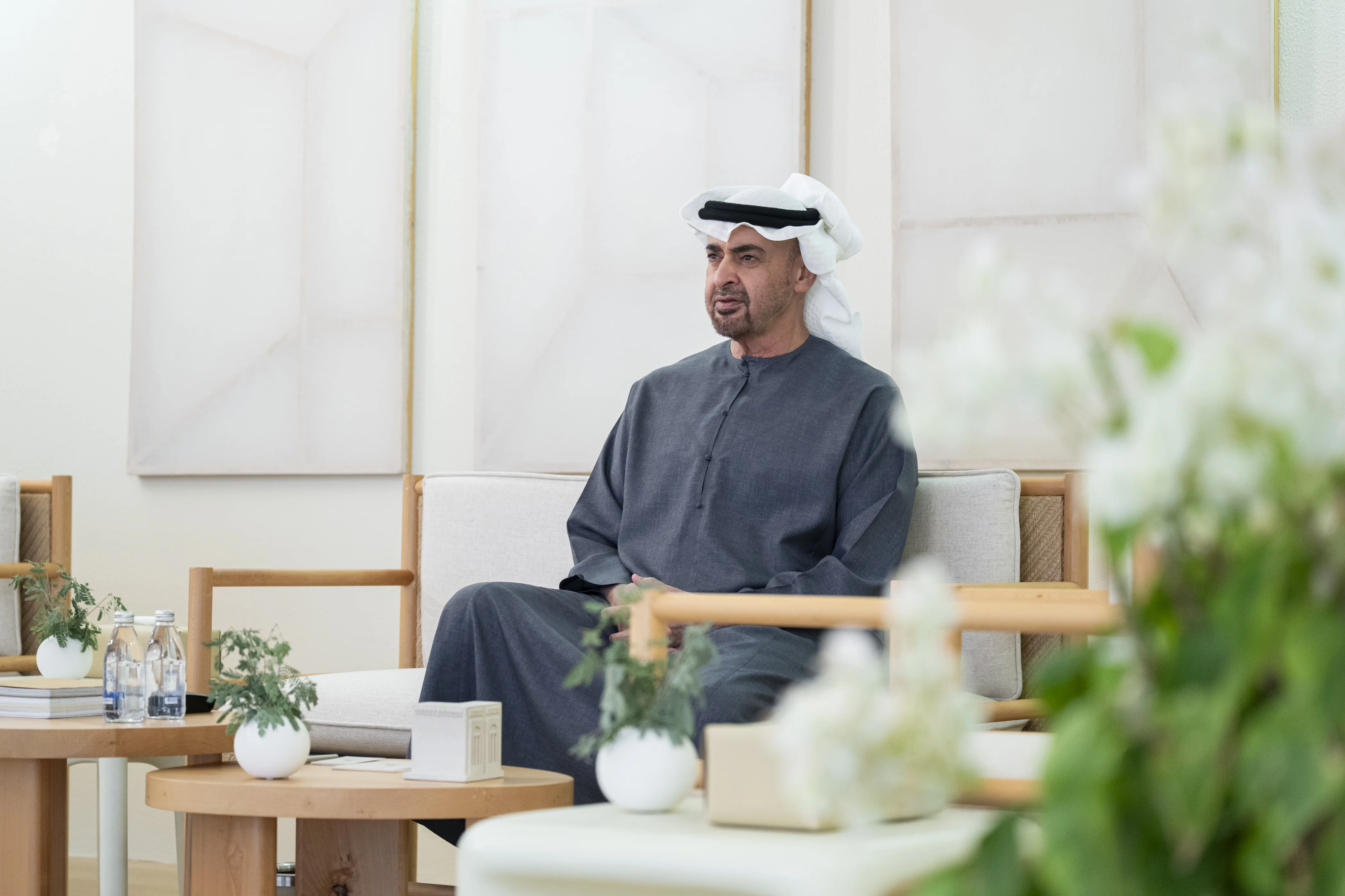 UNITED ARAB EMIRATES: His Highness Sheikh Mohamed bin Zayed Al Nahyan, President of the United Arab Emirates virtually meets with Joni Ernst, United States Senator